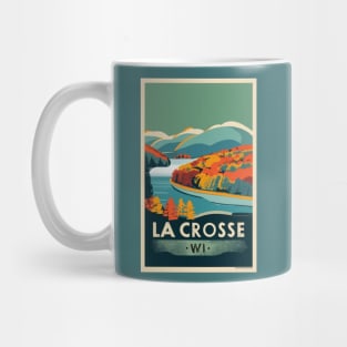 Wisconsin Vintage 1940’s Style Travel Poster-Fall Mug